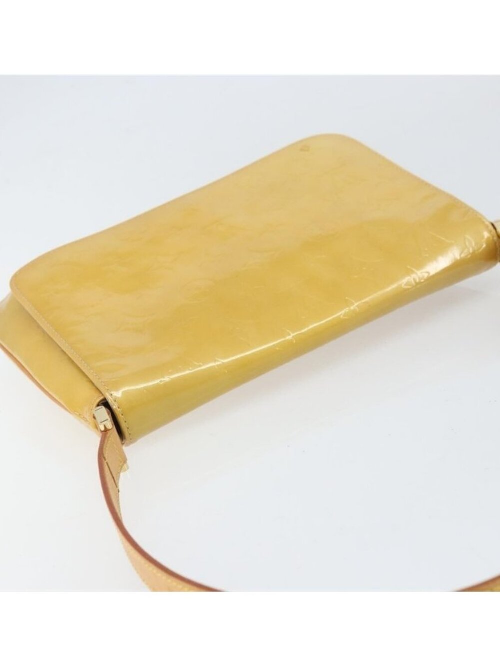 Authentic LOUIS VUITTON Monogram Vernis Thompson Street Bag Beige M91301 LV - Picture 7 of 16